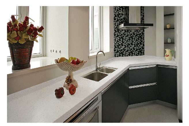 H-6603单色石英石实拍