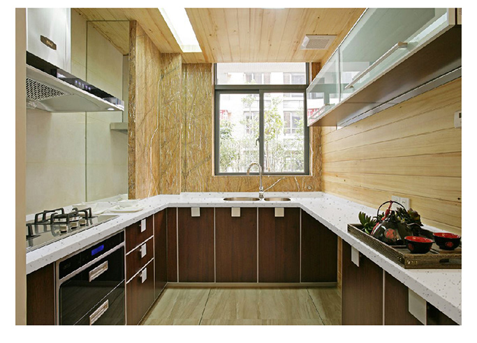 H-6605单色石英石实拍图