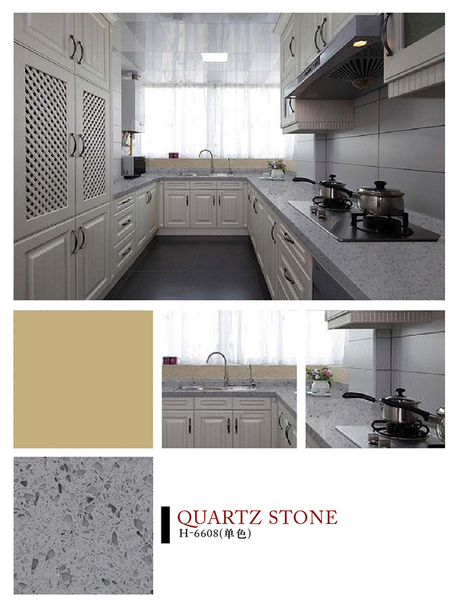 H-6608单色石英石实拍